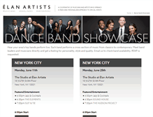 Tablet Screenshot of dancebandshowcase.com